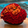 35 CORAZÓN DEL AMOR ROSAS & ORQUIDEAS